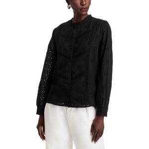 Koko + Mason Long Sleeve Eyelet Top - Size S - NWT